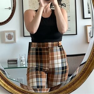 NEW! Free People Plaid Flare Pants